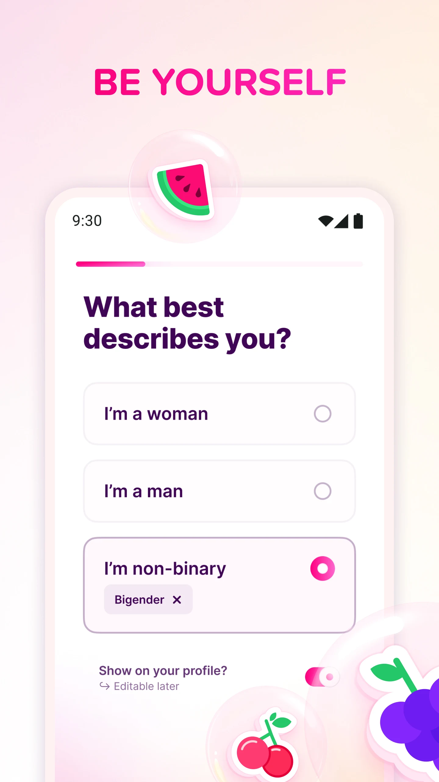 Fruitz - Dating app screenshot